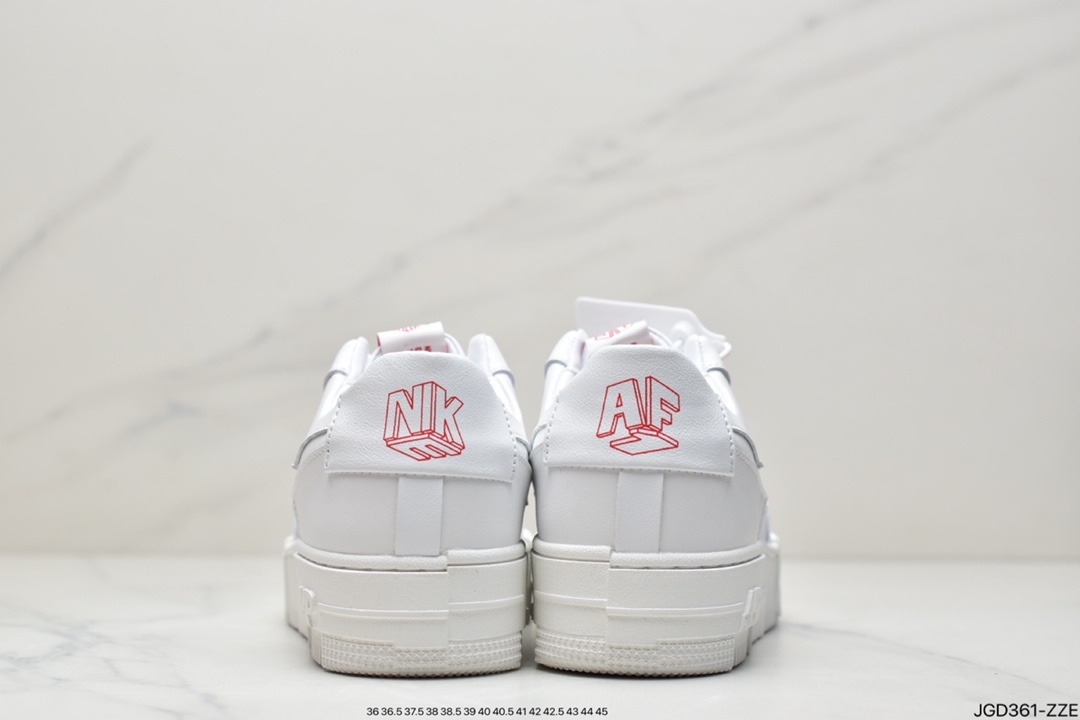 180 公司级 耐克Air Force 1 ”Pixel” 纯白解构原楦头原纸板 CK6649-100
