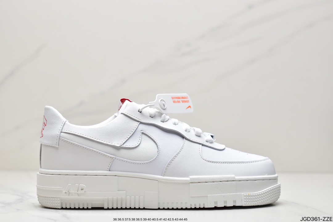 180 公司级 耐克Air Force 1 ”Pixel” 纯白解构原楦头原纸板 CK6649-100