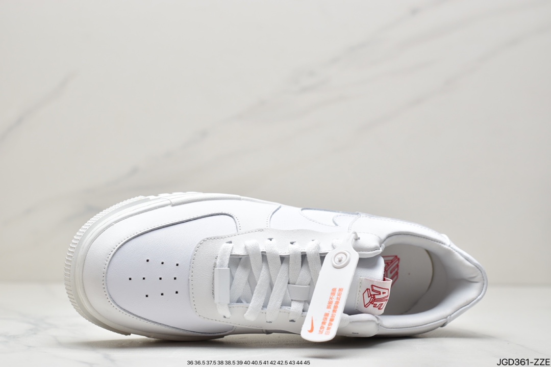 180 公司级 耐克Air Force 1 ”Pixel” 纯白解构原楦头原纸板 CK6649-100