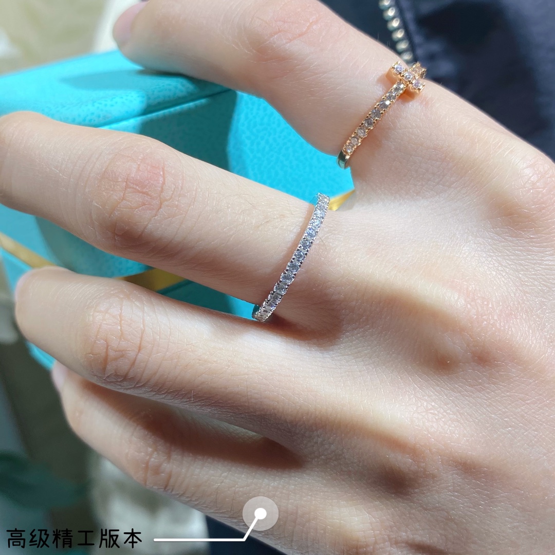  9⃣2⃣5⃣ （码数5678）   ⚠🆕蒂芙尼细排钻戒指💍非常棒的钻戒伴侣 超好卖害羞害羞害羞害羞😍😍