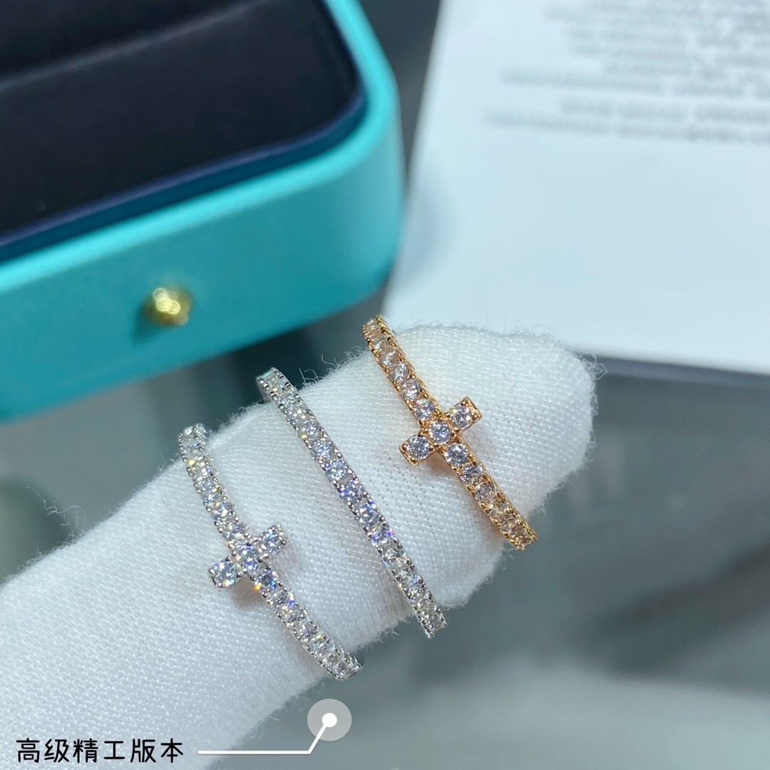  9⃣2⃣5⃣ （码数5678）   ⚠🆕蒂芙尼细排钻戒指💍非常棒的钻戒伴侣 超好卖害羞害羞害羞害羞😍😍