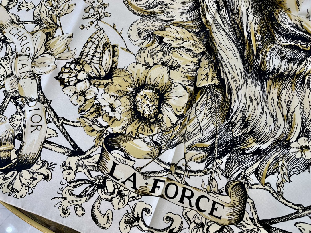 Dior迪奥『拉福尔斯LA FORCE』100%真丝丝巾