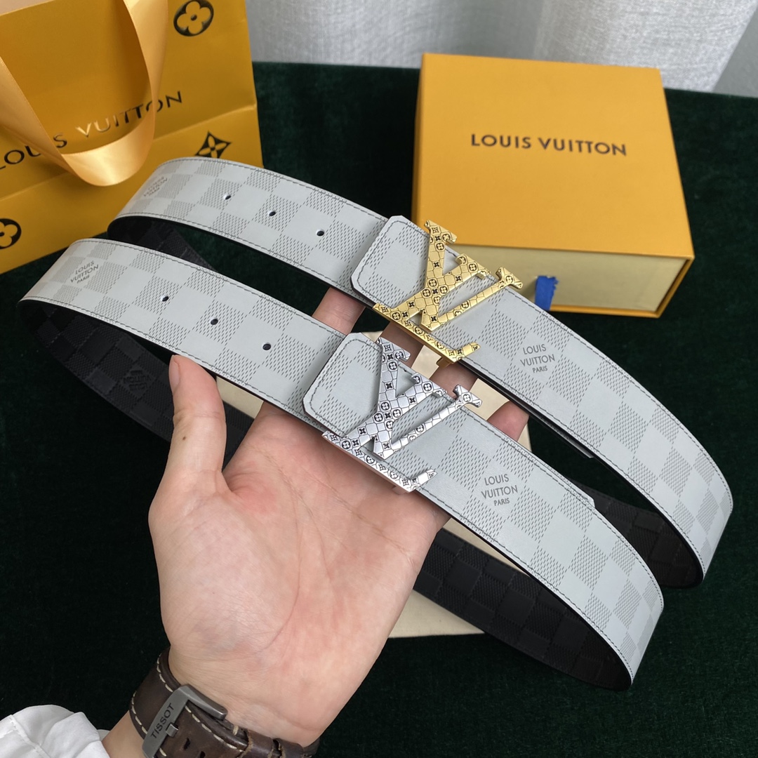 Louis Vuitton Belts Men Cowhide