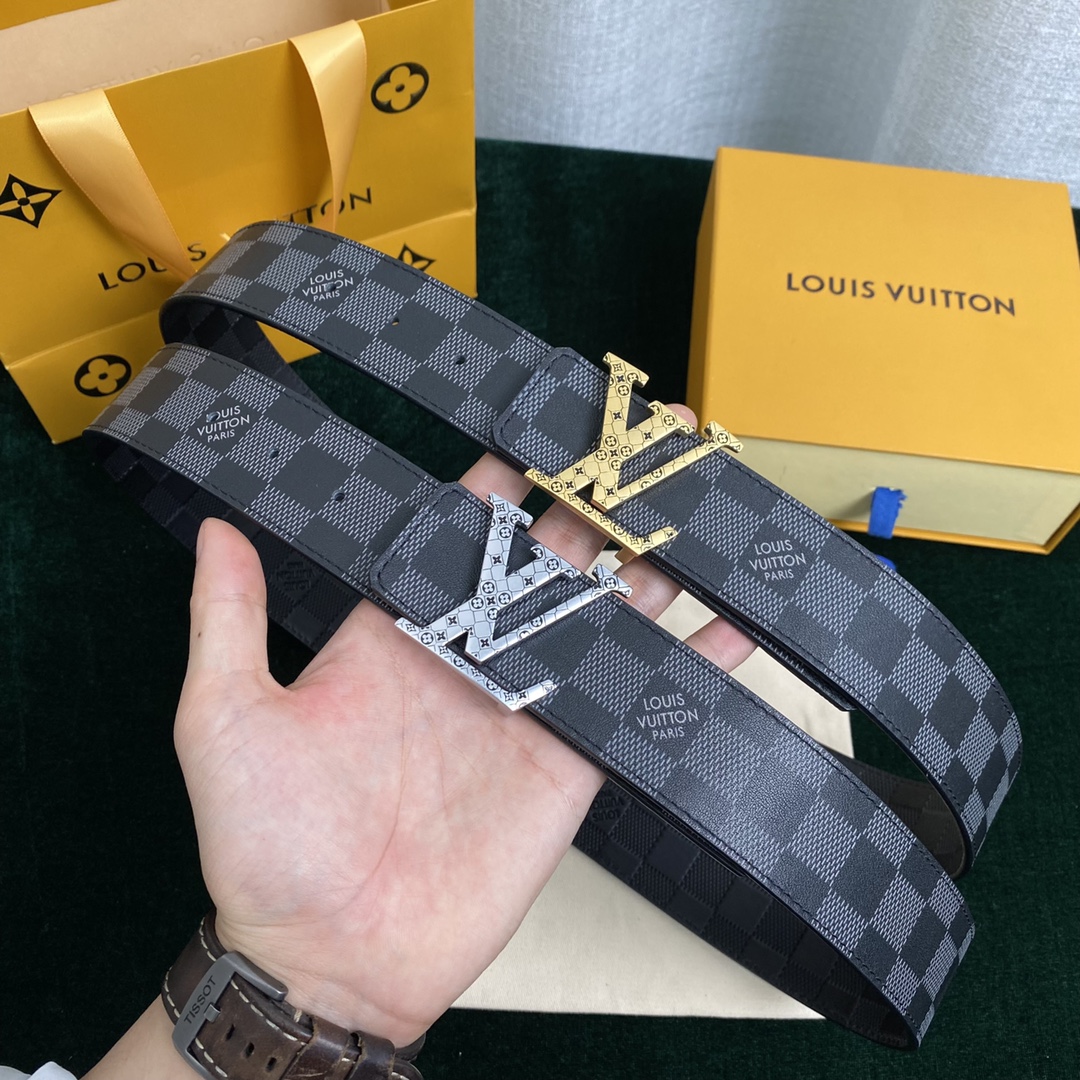 Louis Vuitton Belts Men Cowhide