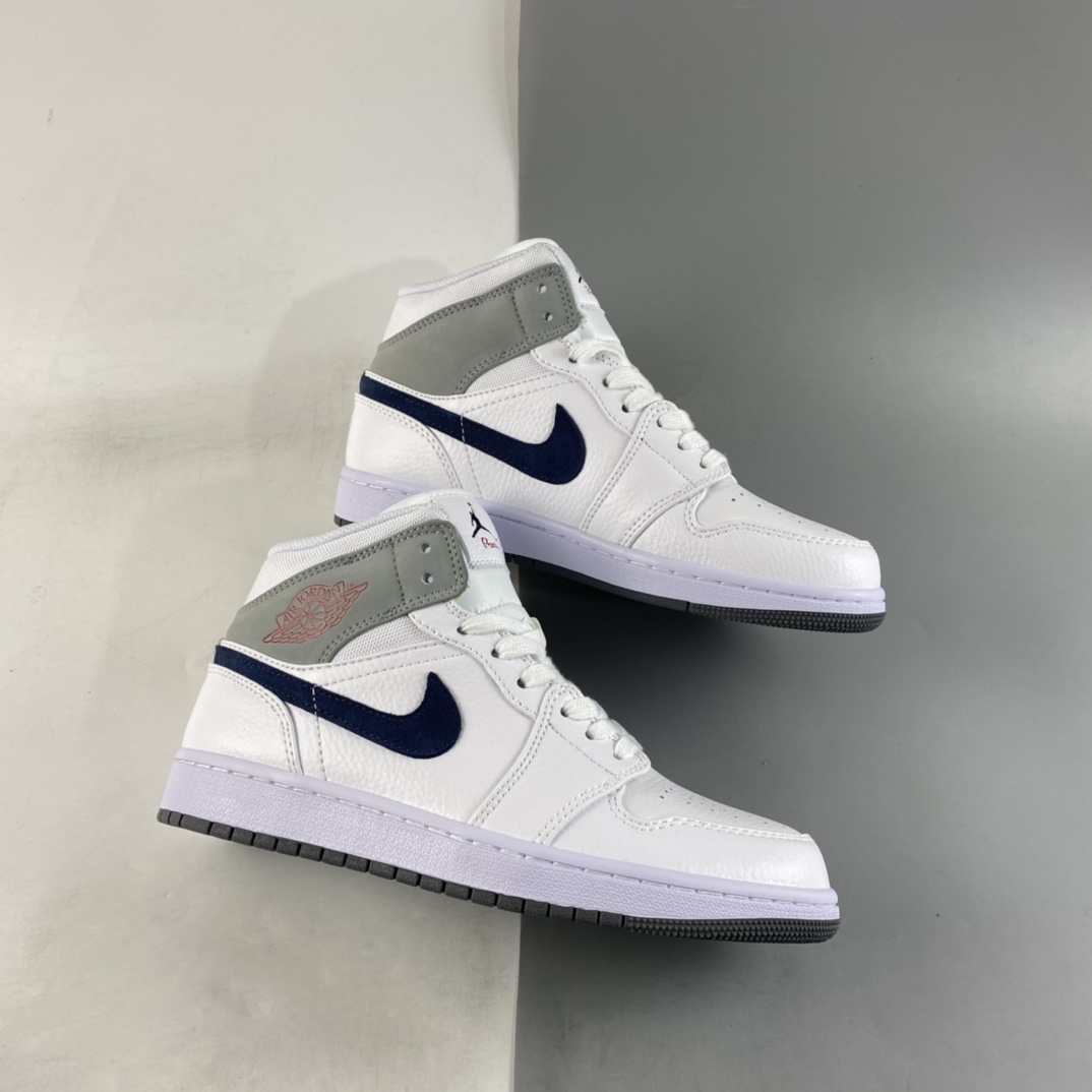 P220 Air Jordan 1 Mid AJ1 乔1 中帮百搭休闲运动板鞋 DR8038-100