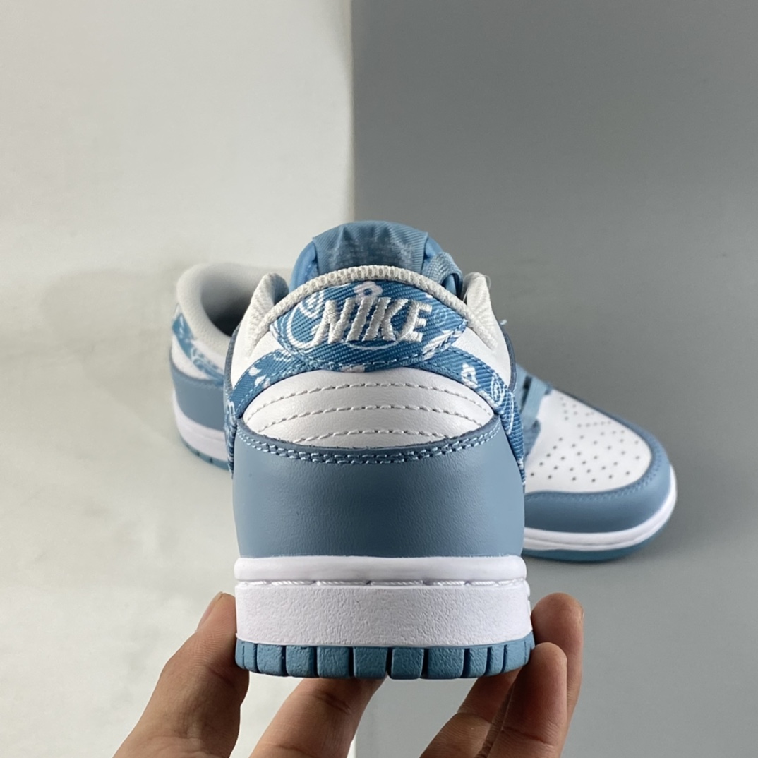 P300 NIKE Dunk Low ”Green/blue paisley” 蓝绿色佩斯利 SB扣碎篮板时尚休闲板鞋 DH4401-101