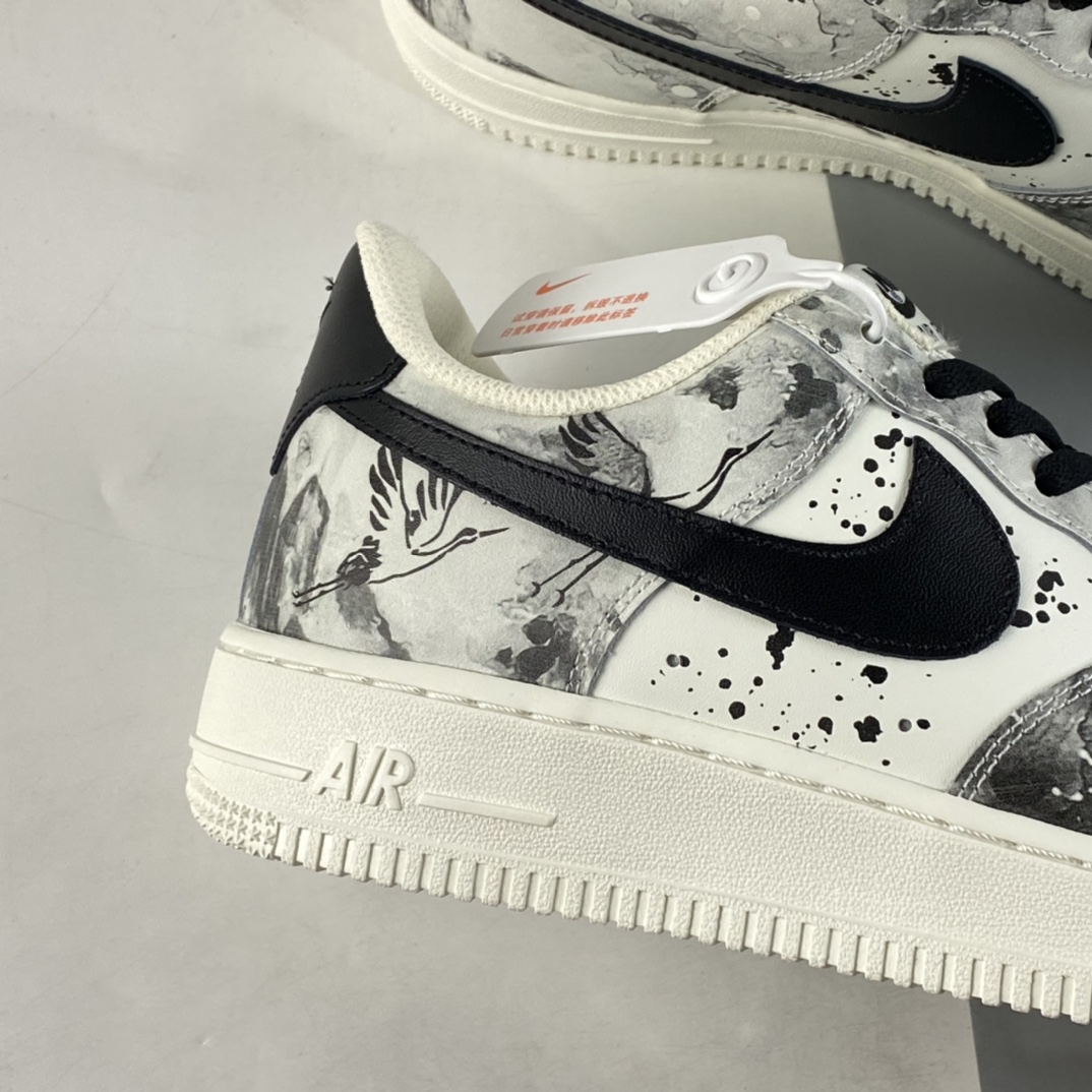 P260 NIKE Air Force 1’07 Low 山水墨画 空军一号中国风头层低帮休闲板鞋 BL1522-089
