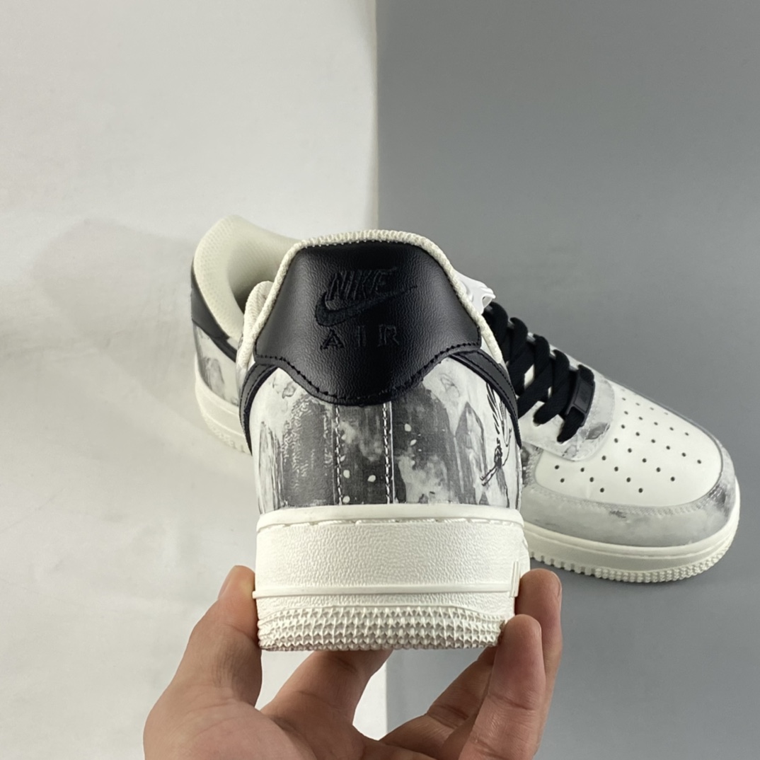 P260 NIKE Air Force 1’07 Low 山水墨画 空军一号中国风头层低帮休闲板鞋 BL1522-089