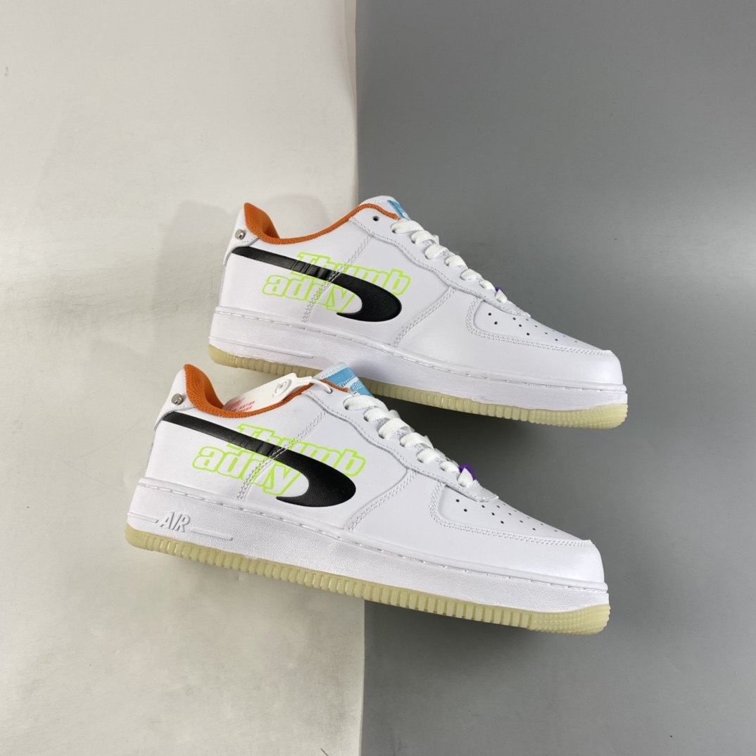 NIKE Air Force 1 Low x Thumb Caddy Joint Air Force One Reverse Hook Low Casual Sneakers DO2333-101