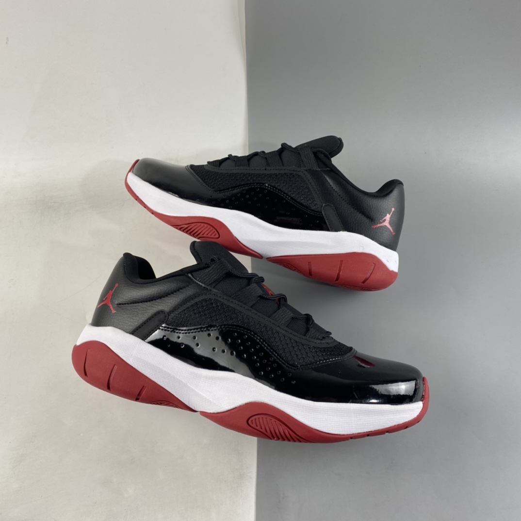 P220 Air Jordan 11 CMFT Low “South Beach”黑红 低帮防滑减震篮球鞋 DM0844-005