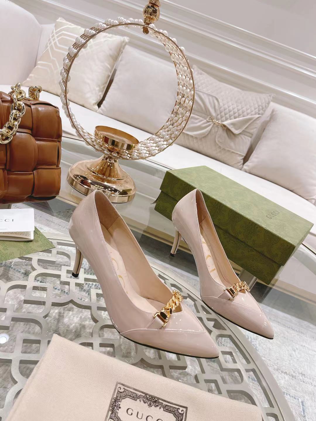 "Stock a largo plazo" Gucci Gucci modelos de explosión de la moda de primavera zapatos de boca poco 