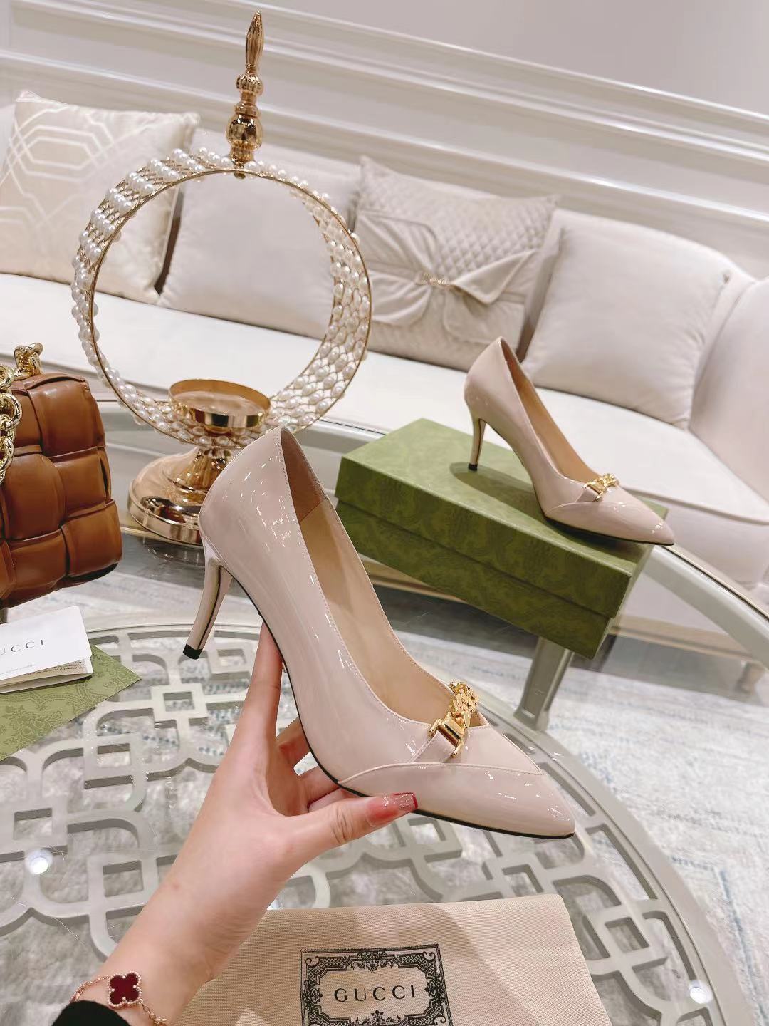 "Stock a largo plazo" Gucci Gucci modelos de explosión de la moda de primavera zapatos de boca poco 