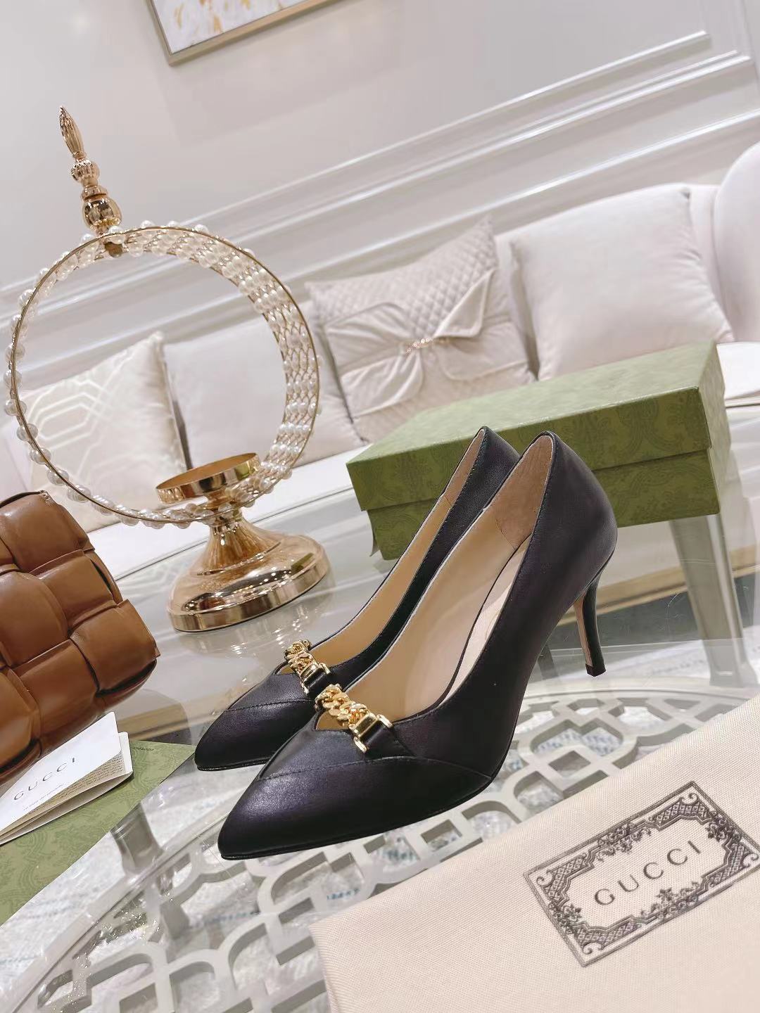 "Stock a largo plazo" Gucci Gucci modelos de explosión de la moda de primavera zapatos de boca poco 