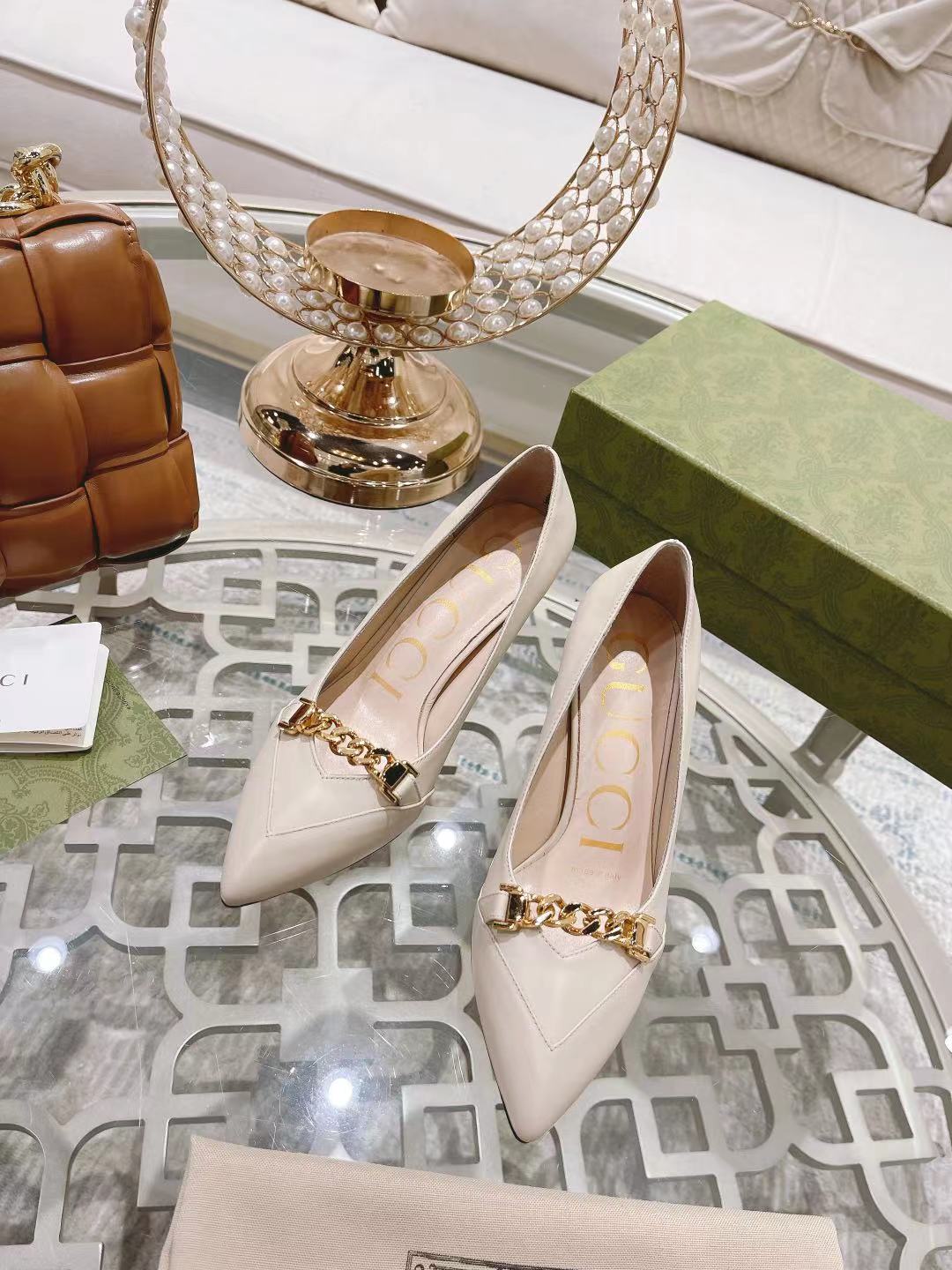 "Stock a largo plazo" Gucci Gucci modelos de explosión de la moda de primavera zapatos de boca poco 