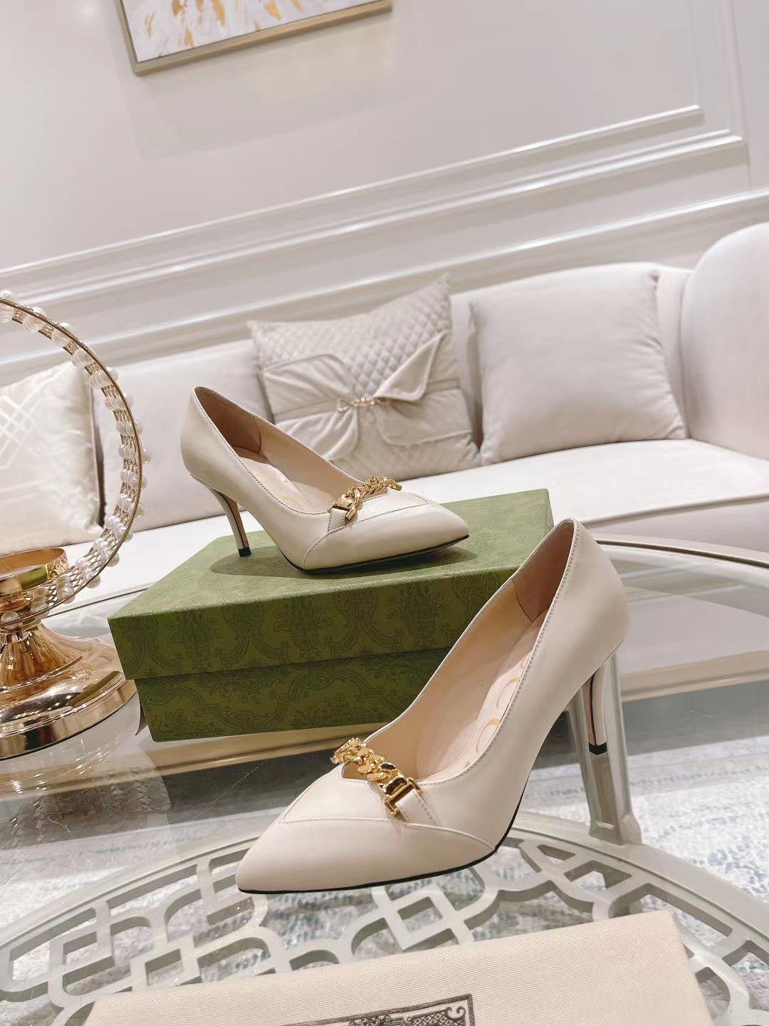 "Stock a largo plazo" Gucci Gucci modelos de explosión de la moda de primavera zapatos de boca poco 