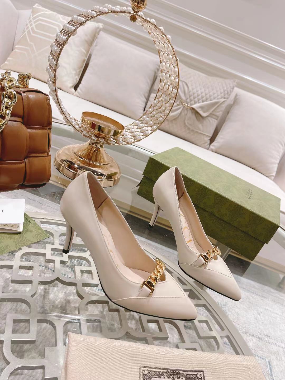 "Stock a largo plazo" Gucci Gucci modelos de explosión de la moda de primavera zapatos de boca poco 