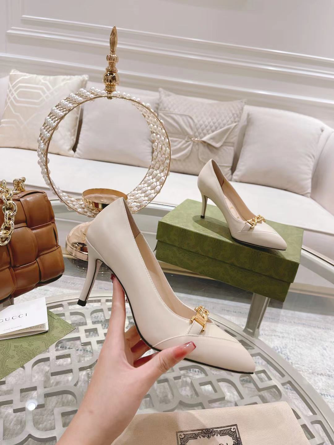 "Stock a largo plazo" Gucci Gucci modelos de explosión de la moda de primavera zapatos de boca poco 