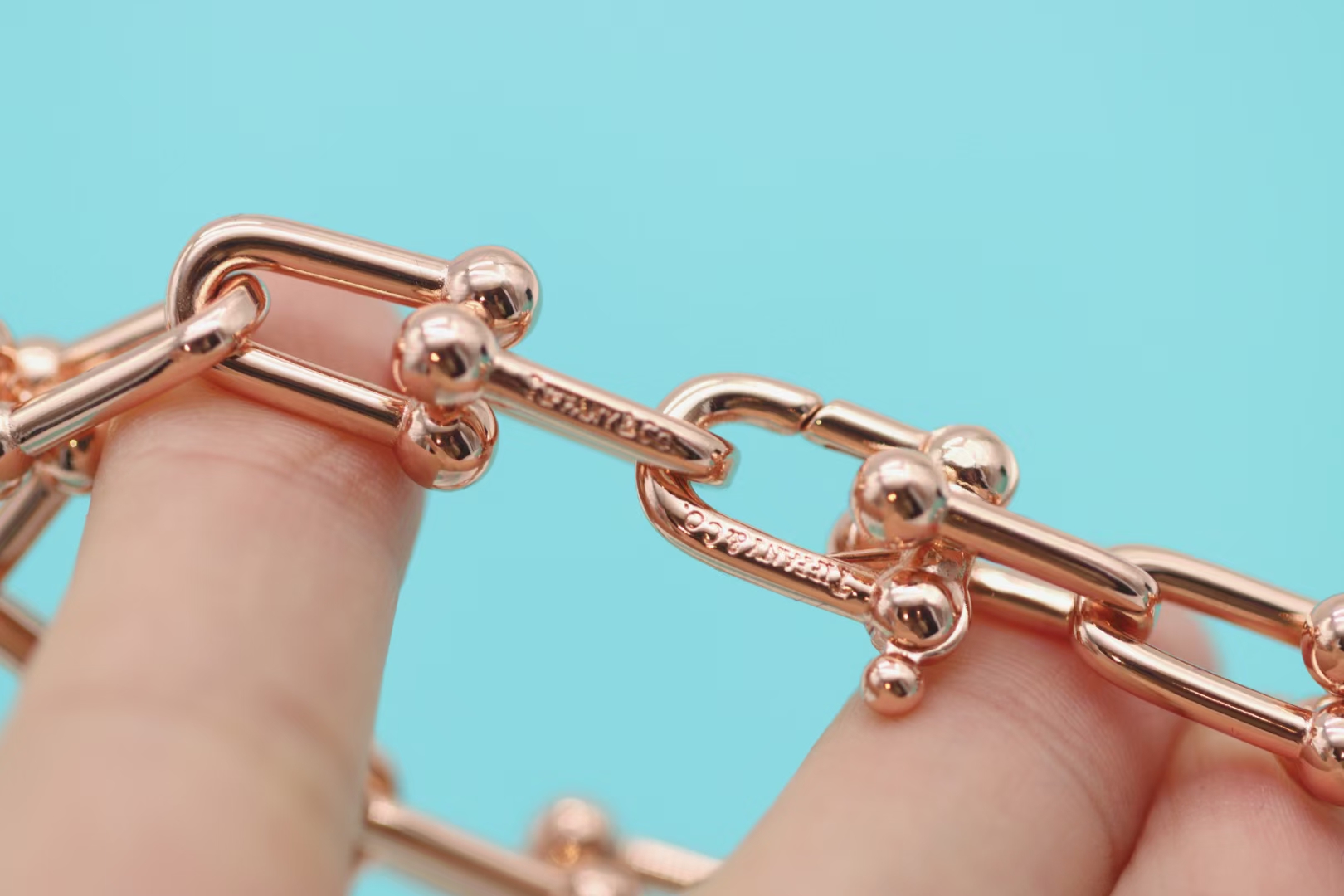 Tiffany & Co. Tiffany&co.hardwear系u形双链环竹节手链