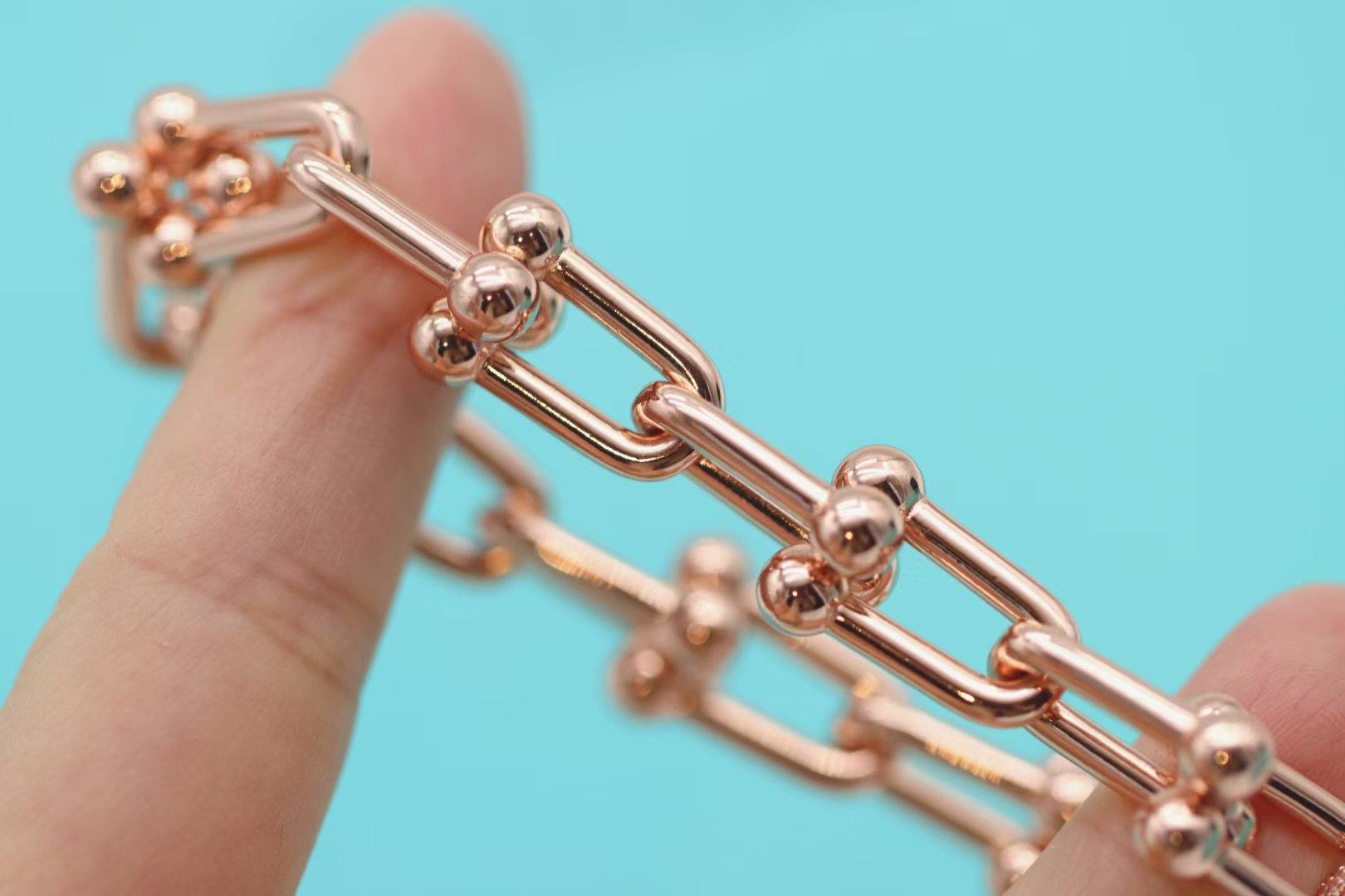 Tiffany & Co. Tiffany&co.hardwear系u形双链环竹节手链