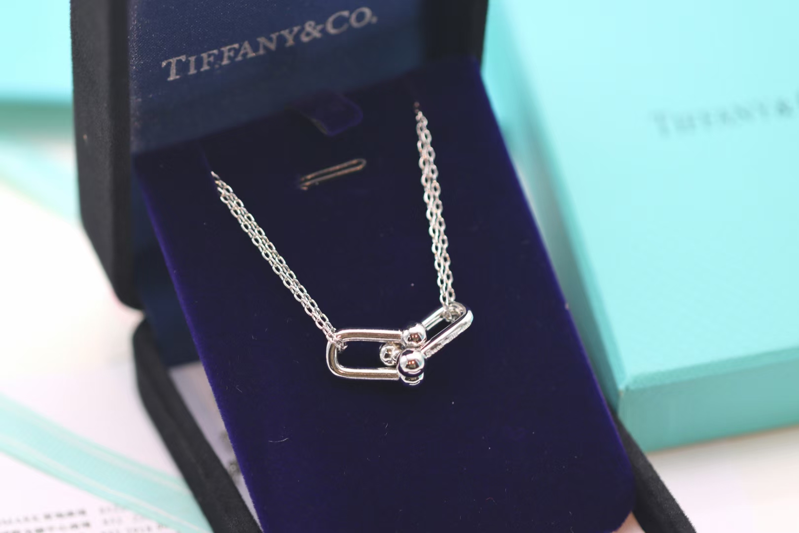 Tiffany & Co. Tiffany&co.hardwear系列u形双链环项链