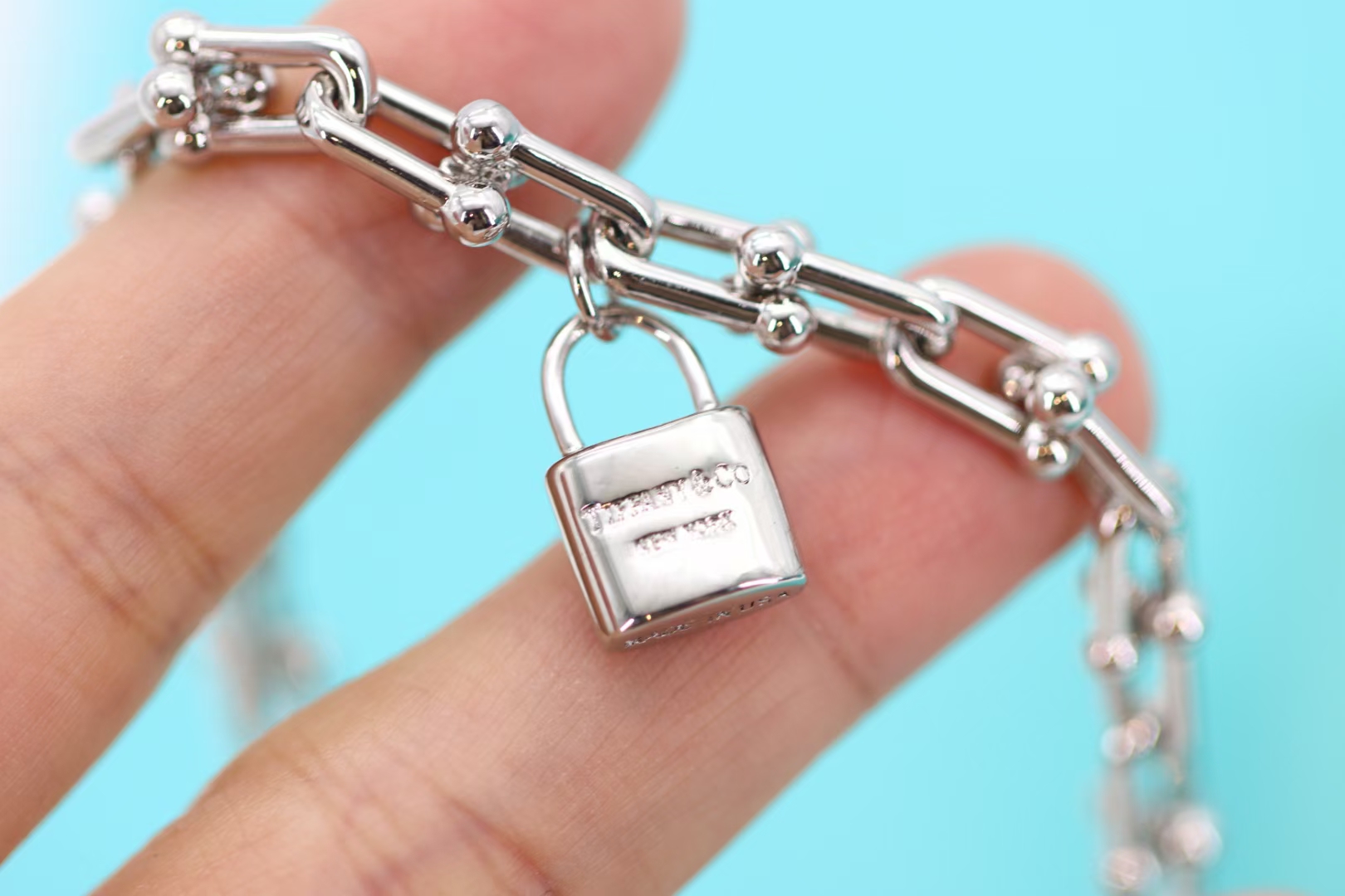 Tiffany & Co. Tiffany&Co. hardwear心锁圆球U型项链 90cm