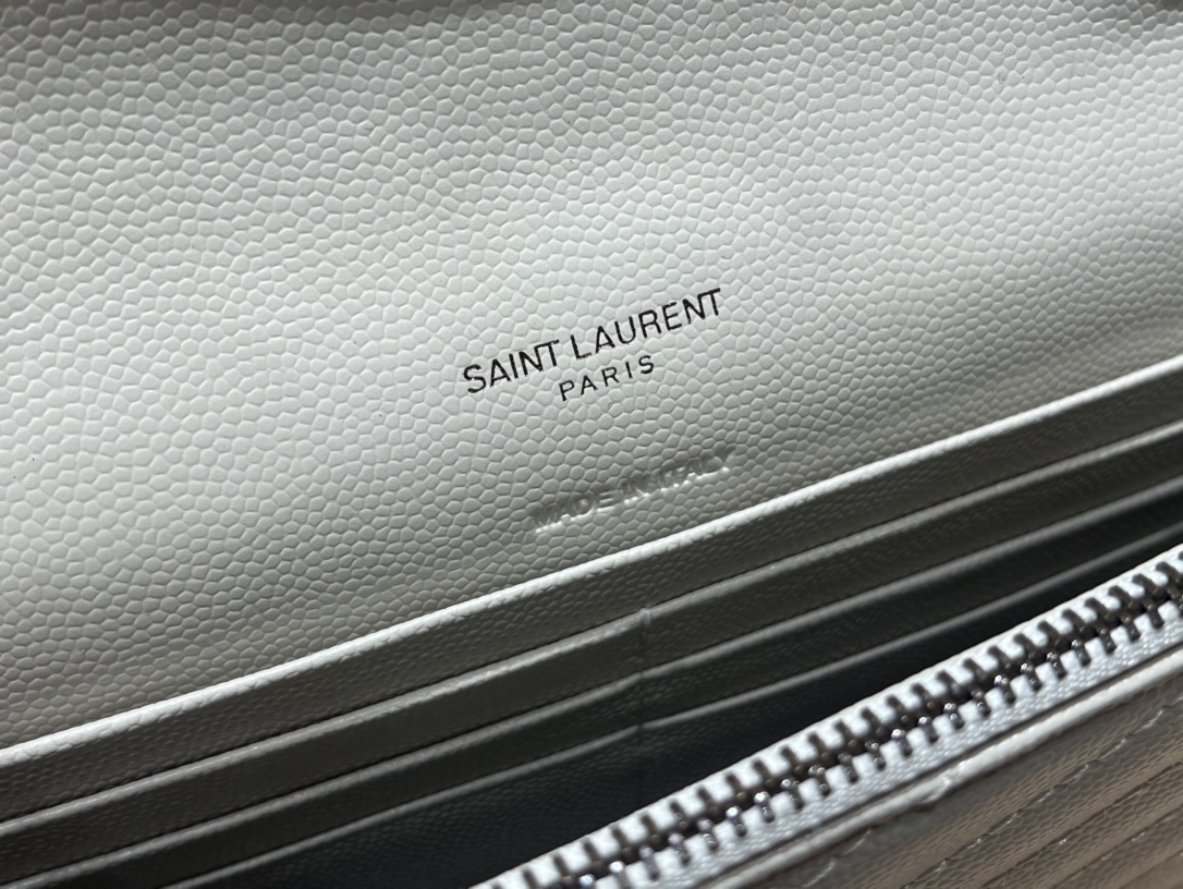 Saint laurent Ysl woc19小号信封包 393953白色黑扣