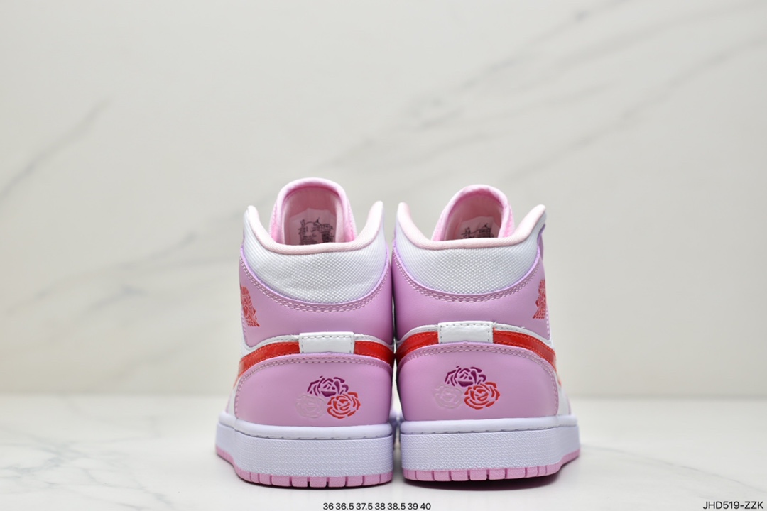 190 公司级 Air Jordan 1 Mid AJ1乔1白粉 优势推广DR0174-500
