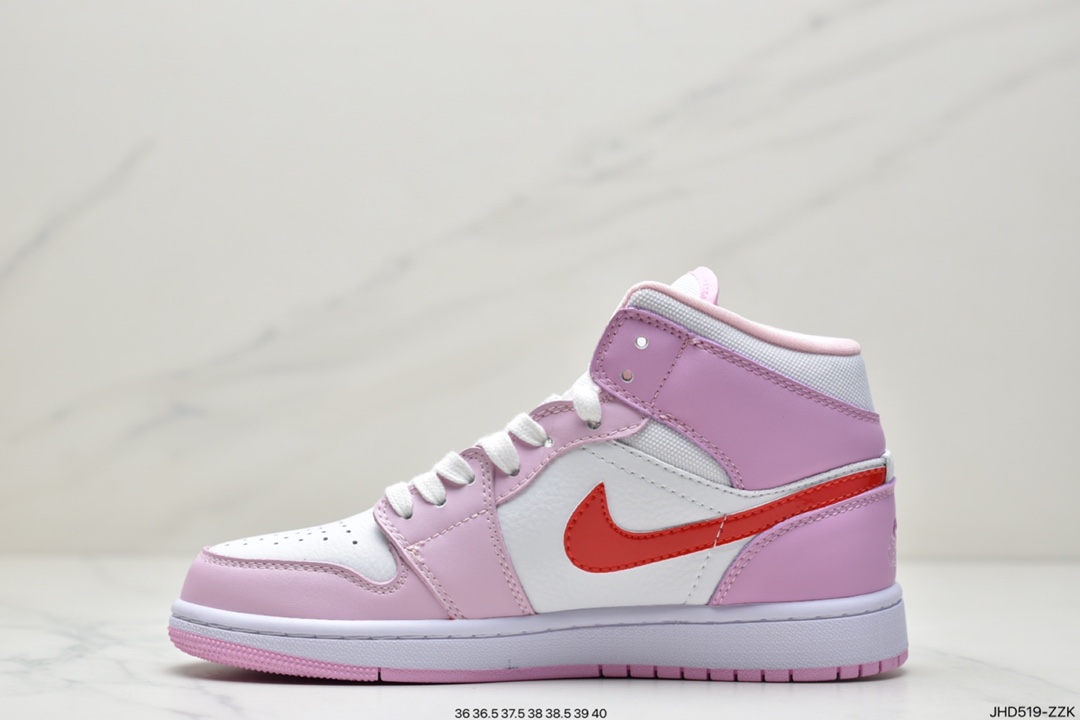 190 公司级 Air Jordan 1 Mid AJ1乔1白粉 优势推广DR0174-500