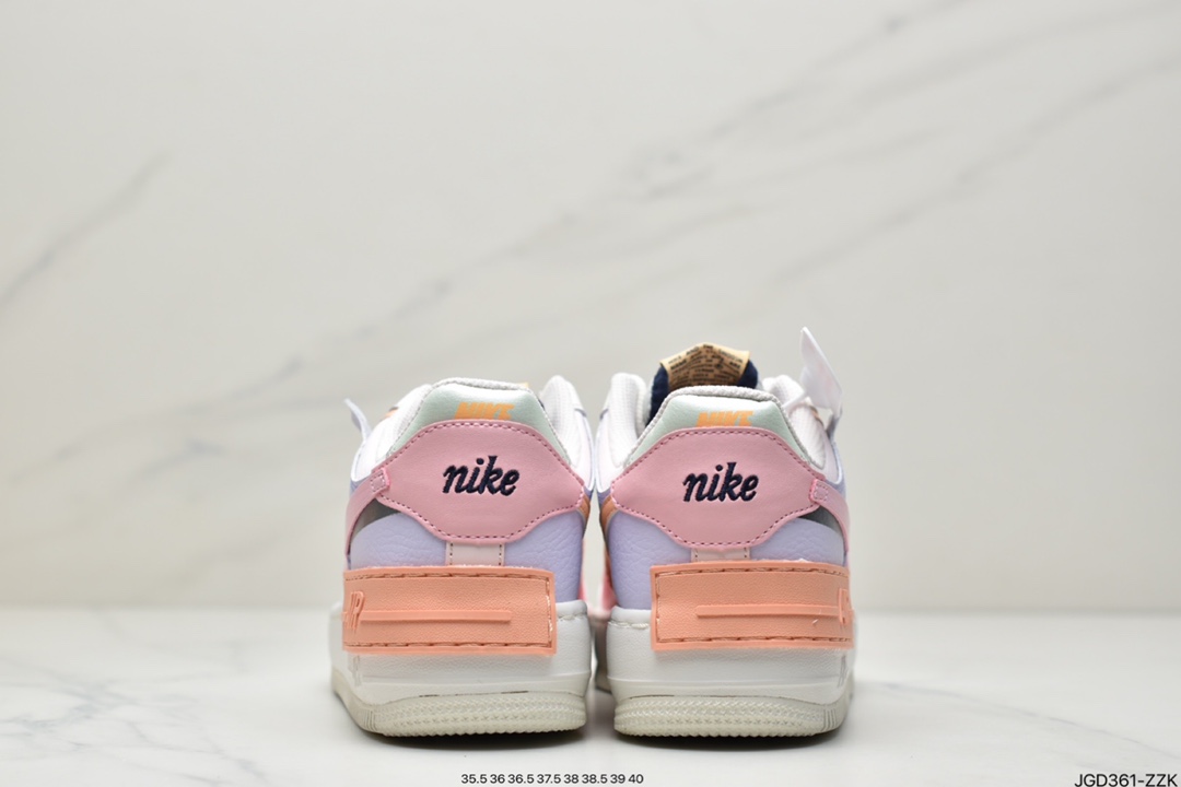 180 公司级耐克Nike Air Force 1 厚底新配色 马卡龙空军一号时尚休闲低帮板鞋DO6719-100