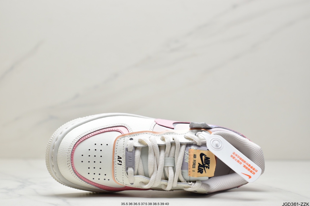 180 公司级耐克Nike Air Force 1 厚底新配色 马卡龙空军一号时尚休闲低帮板鞋DO6719-100