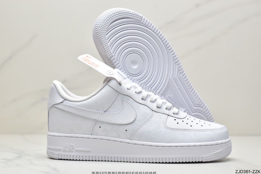 Nike Air Force 1 Low 07 Pure White Blue and White Porcelain dd8959100