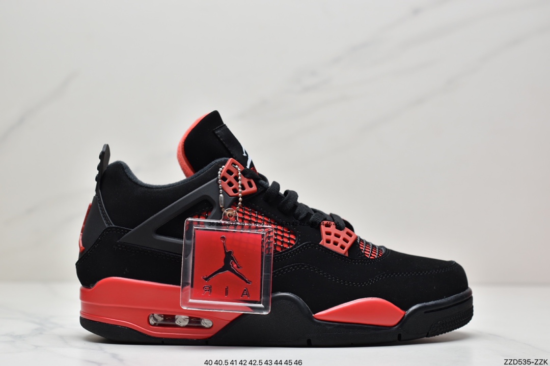 250 公司级Air Jordan 4 Retro ”Red Thunder” 黑红雷电 AJ4 CT8527-016