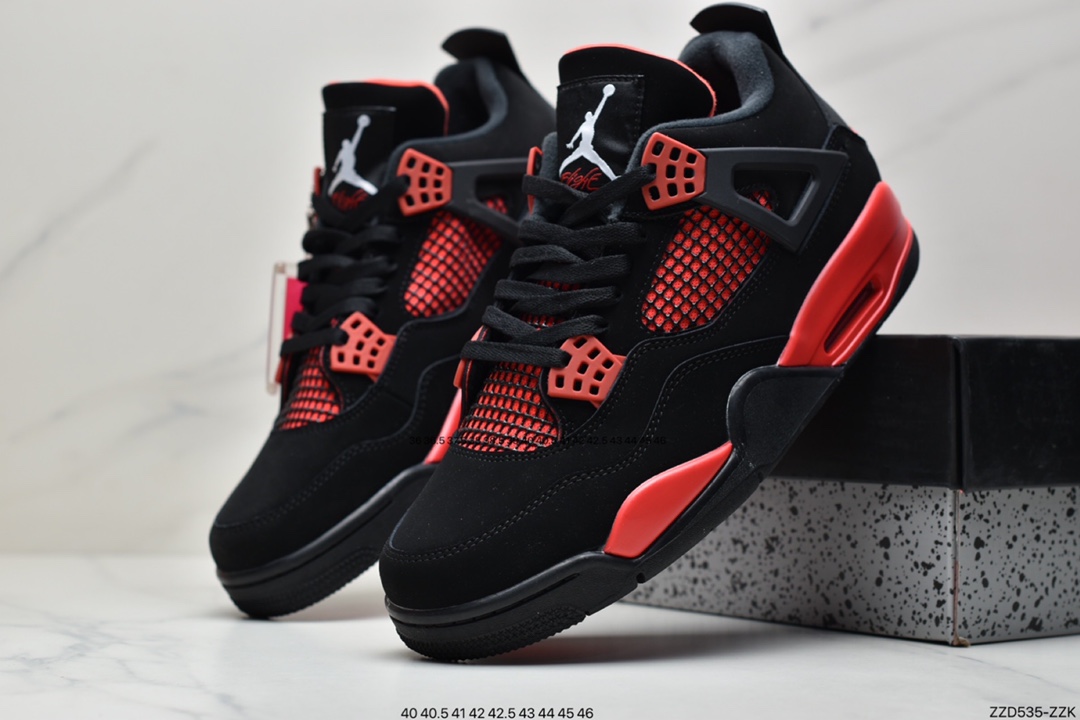 250 公司级Air Jordan 4 Retro ”Red Thunder” 黑红雷电 AJ4 CT8527-016
