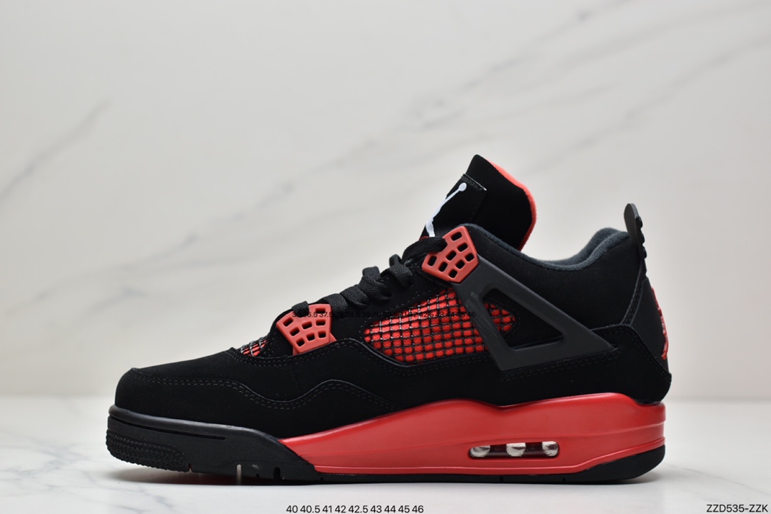 250 公司级Air Jordan 4 Retro ”Red Thunder” 黑红雷电 AJ4 CT8527-016