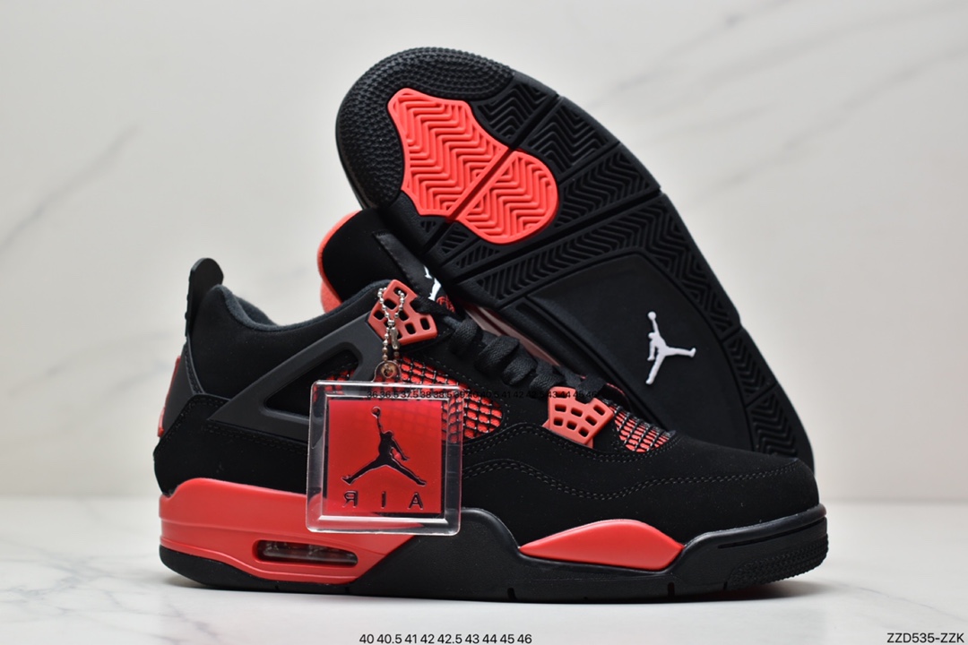 250 公司级Air Jordan 4 Retro ”Red Thunder” 黑红雷电 AJ4 CT8527-016