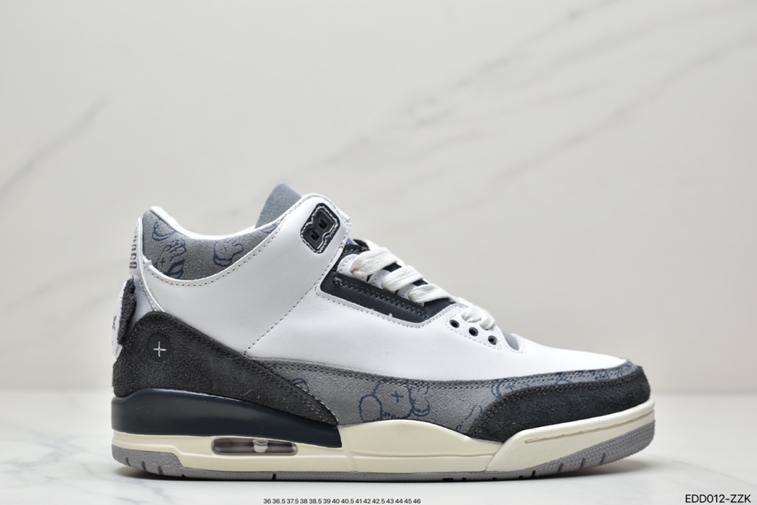 340 公司级耐克Nike Air Jordan 3 Retro OG”Black Cat”迈克尔·乔丹AJ3代中帮篮球鞋 136064-002