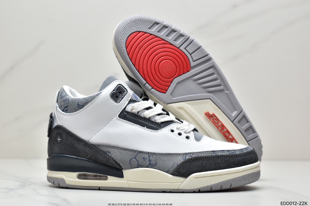 340 公司级耐克Nike Air Jordan 3 Retro OG”Black Cat”迈克尔·乔丹AJ3代中帮篮球鞋 136064-002
