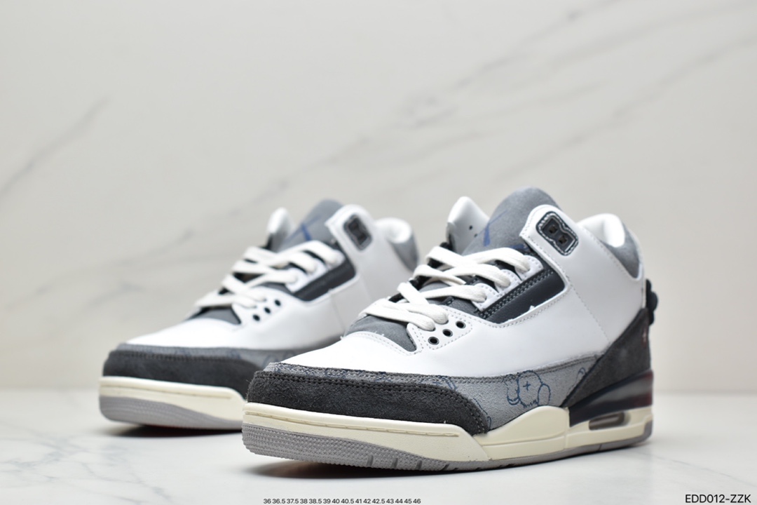 340 公司级耐克Nike Air Jordan 3 Retro OG”Black Cat”迈克尔·乔丹AJ3代中帮篮球鞋 136064-002