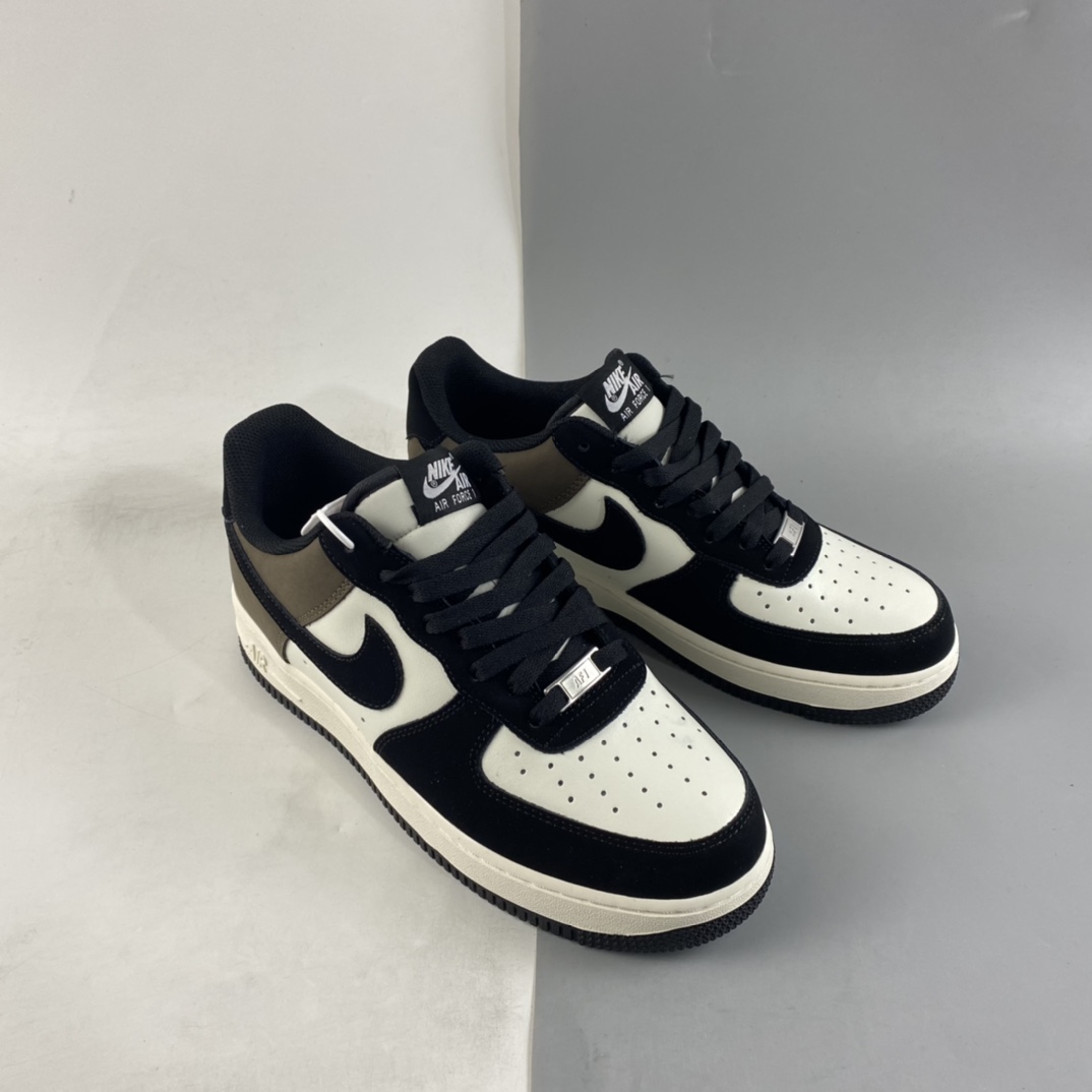 P240 NIKE Air Force 1’07 Low 摩卡黑拼接 空军一号低帮休闲板鞋 YG5063-203
