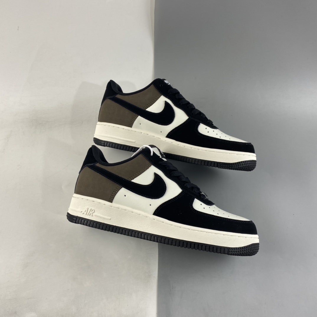P240 NIKE Air Force 1’07 Low 摩卡黑拼接 空军一号低帮休闲板鞋 YG5063-203
