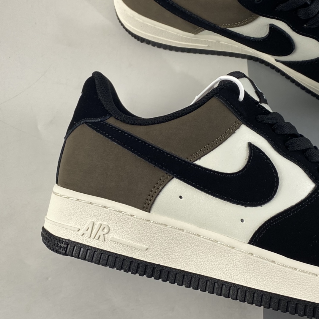 P240 NIKE Air Force 1’07 Low 摩卡黑拼接 空军一号低帮休闲板鞋 YG5063-203
