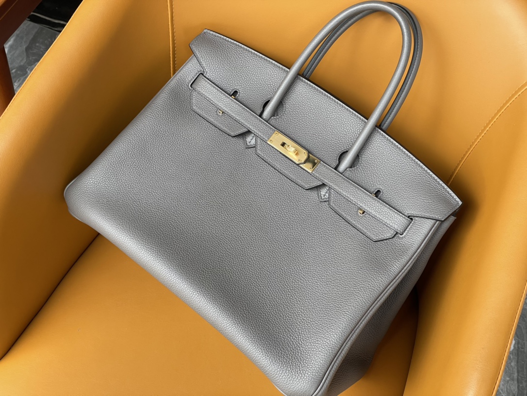 Buying Replica
 Hermes Birkin Bags Handbags Grey Tin Gray Gold Hardware