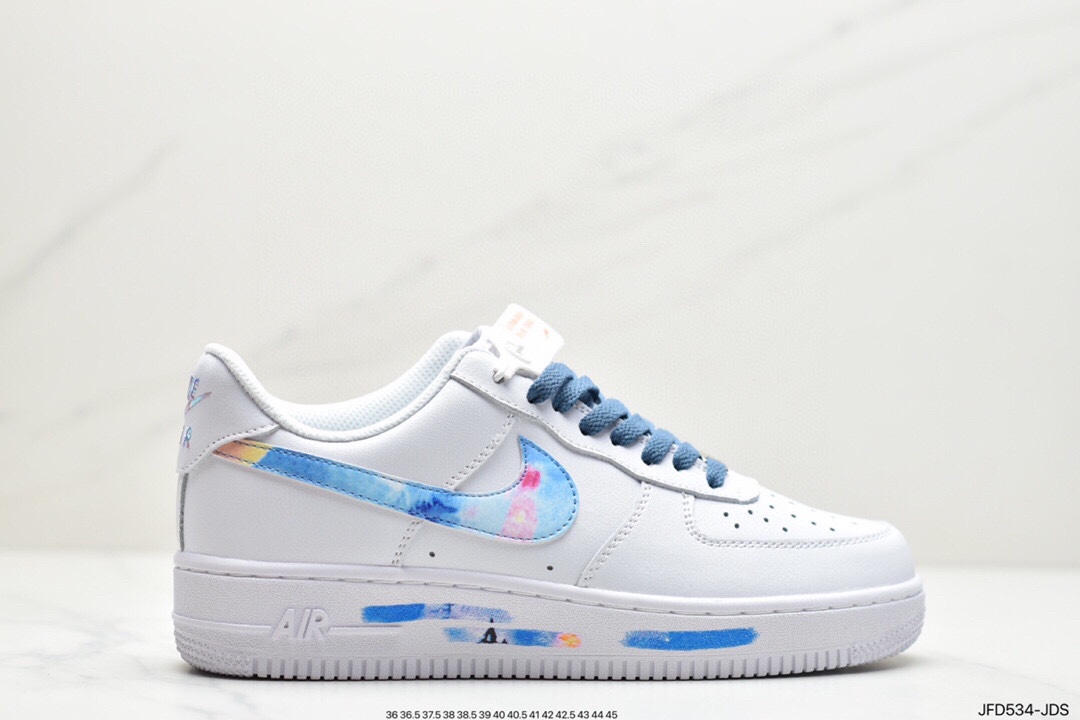 170 公司级 耐克NK Air Force 1 Low 空军一号板鞋 314192-117 蓝紫涂鸦