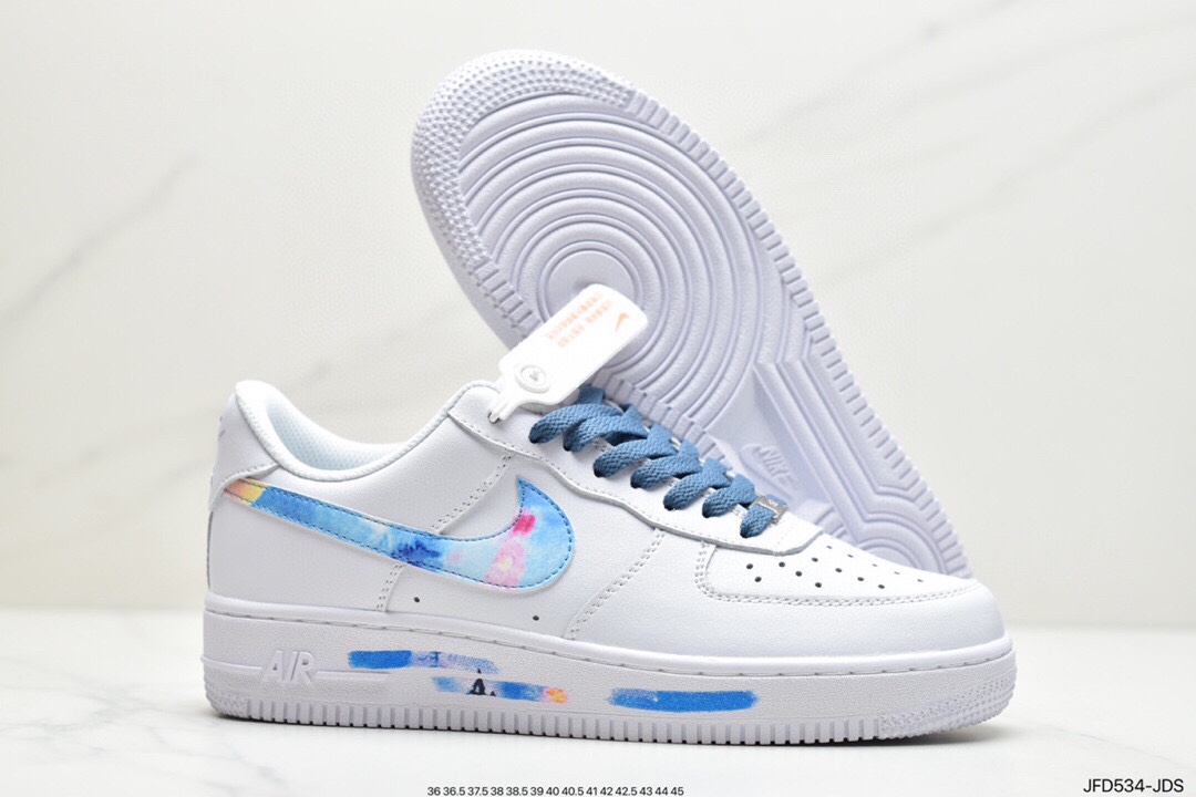 170 公司级 耐克NK Air Force 1 Low 空军一号板鞋 314192-117 蓝紫涂鸦