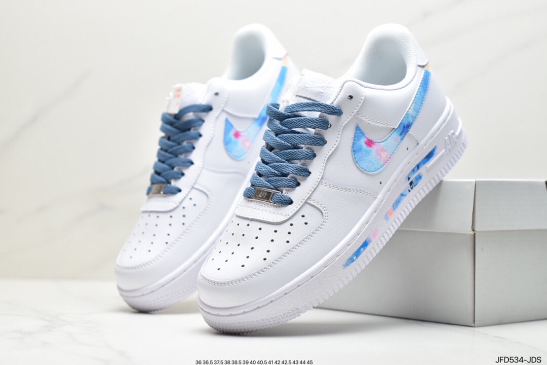 170 公司级 耐克NK Air Force 1 Low 空军一号板鞋 314192-117 蓝紫涂鸦