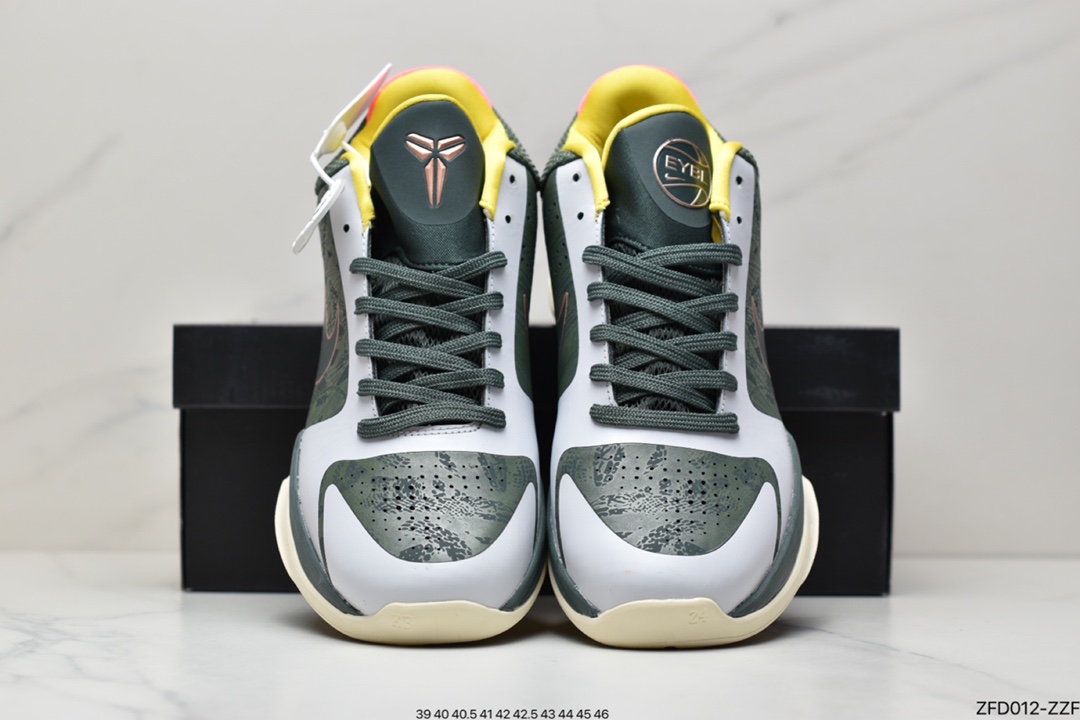 280 公司级耐克Nike Zoom Kobe V Big Stage Home 白金复刻实战运动低帮文化篮球鞋 386429-700