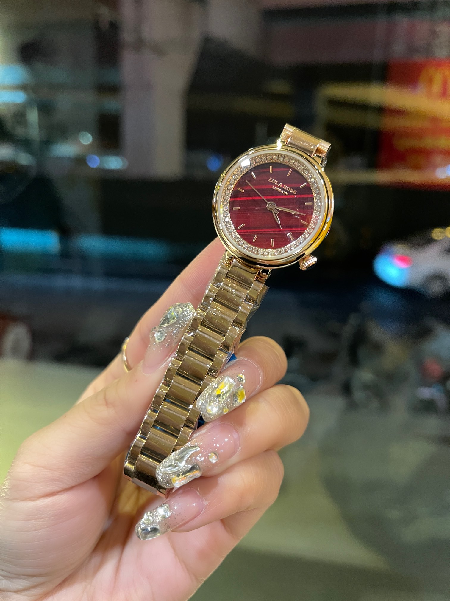 “Lola Rose Fairy Watch: Solid Steel, Butterflies, Double Buttons” - 图片 4