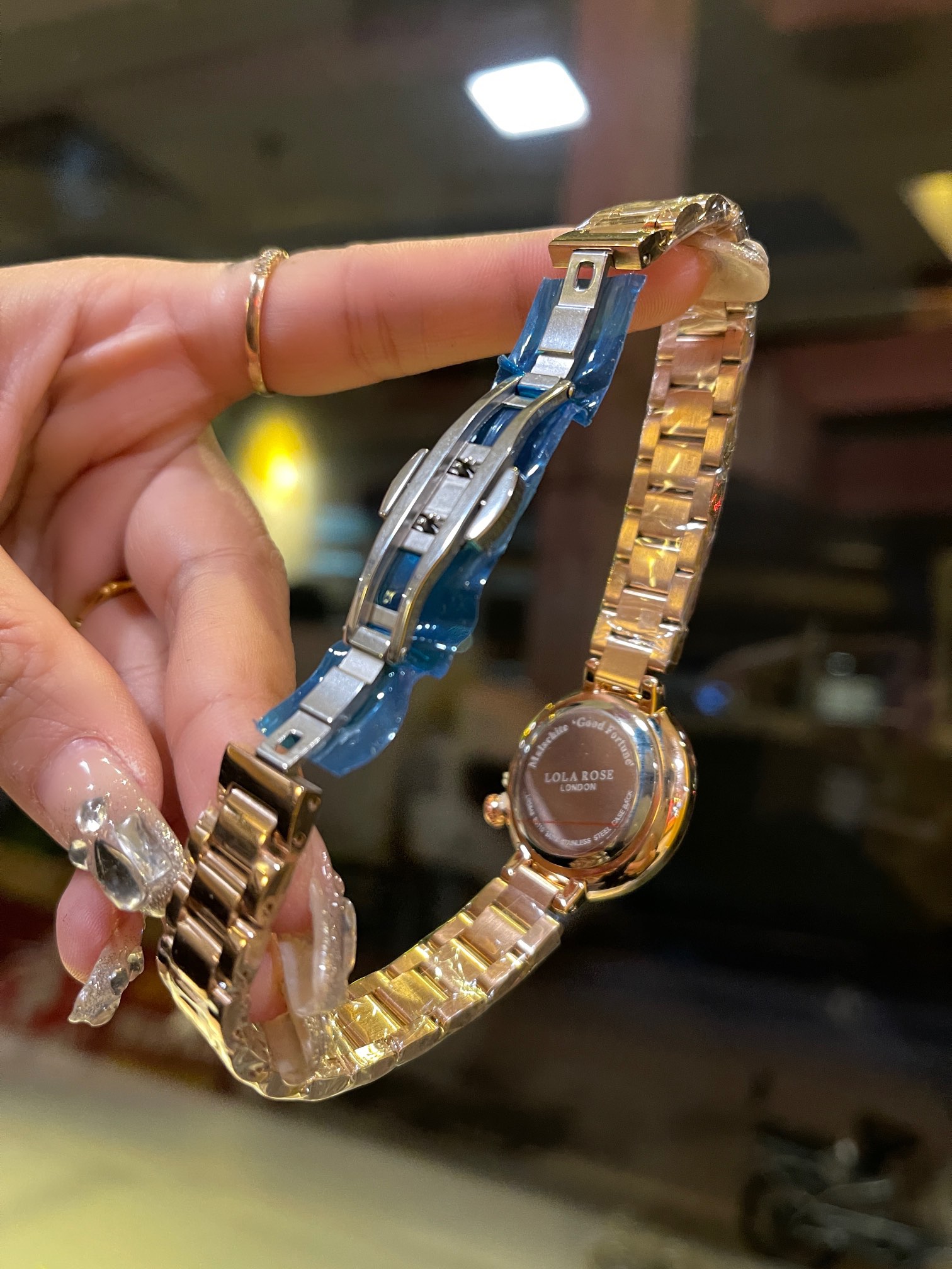 “Lola Rose Fairy Watch: Solid Steel, Butterflies, Double Buttons” - 图片 8