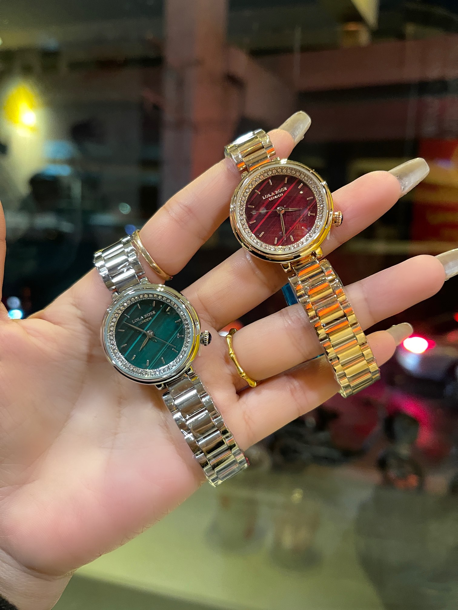 “Lola Rose Fairy Watch: Solid Steel, Butterflies, Double Buttons” - 图片 7