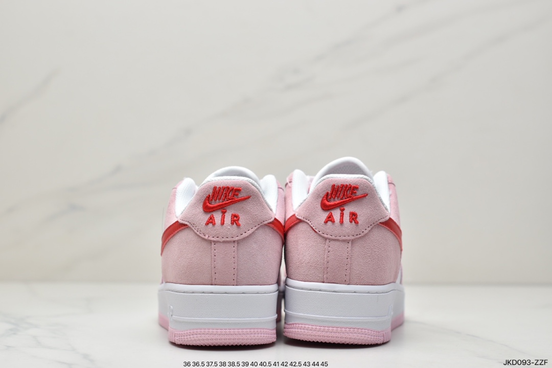 160 公司级耐克Nike Air Force 1 ‘07 QS “Valentine‘s Day” 粉红情人节板鞋DD3384-600